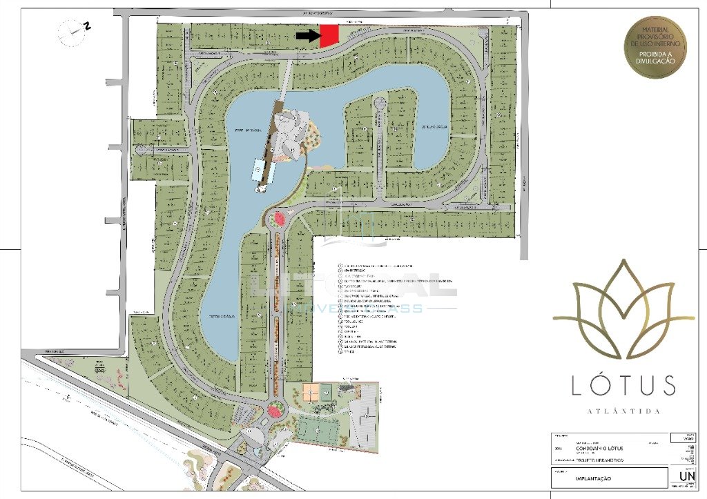 Terreno em Condomínio no bairro Lótus Atlântida