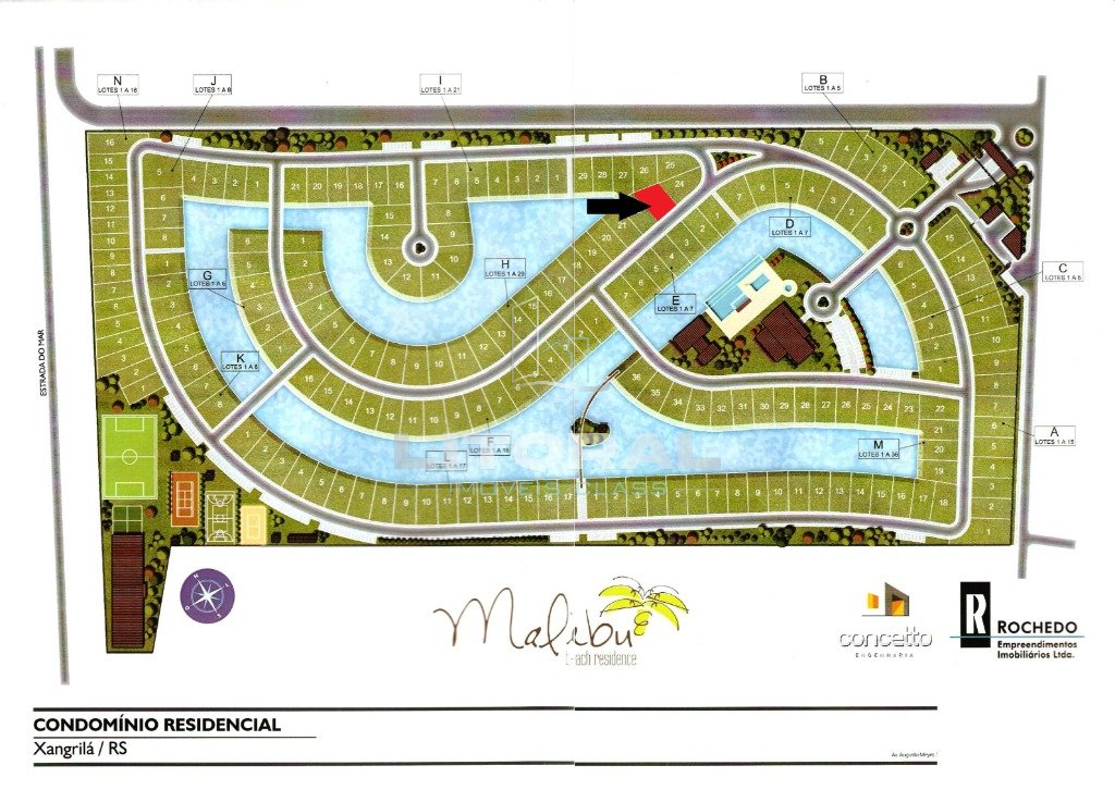 Terreno em Condomínio no bairro Malibu Beach Residence