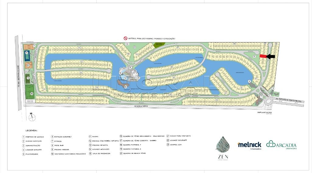 Terreno em Condomínio no bairro Zen Concept Resort